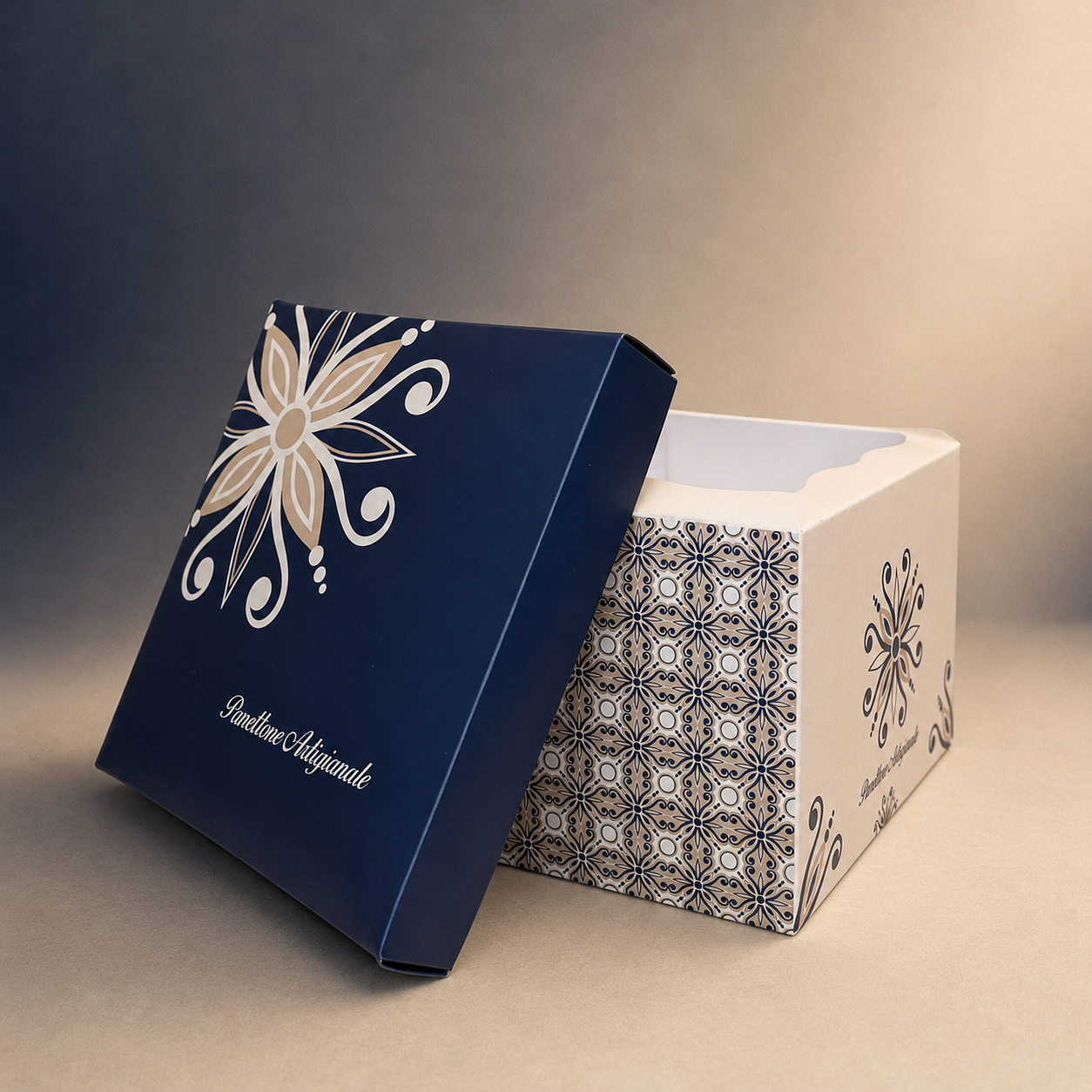 Scatola Porta Panettone fondo + coperchio - immagine 3